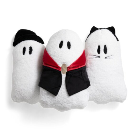 GHOST PILLOWS 3PK SHERPA - VAMPIRE, CAT & WITCH - Picture 6 of 6